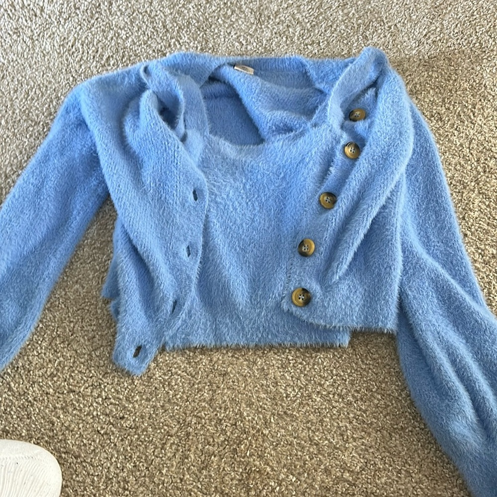 Blue Sweater Set